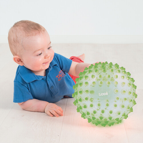 LUDI Balle sensorielle Verte 3550839327955