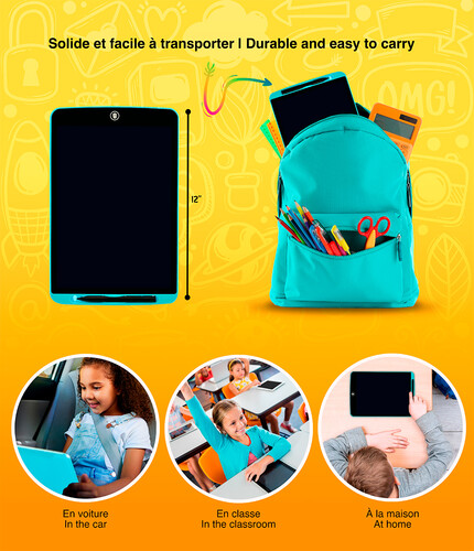 Tablette effaçable Colour Doodle 12'' 629270810142
