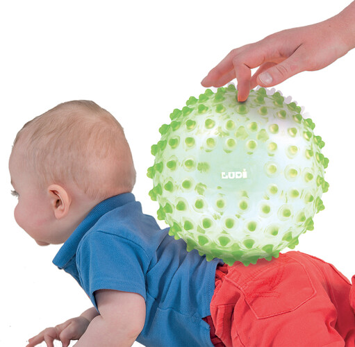 LUDI Balle sensorielle Verte 3550839327955
