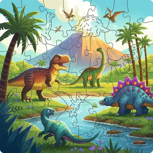 Ravensburger casse-tête Casse-tête 44 Pièces en bois - Dinosaures 4005555040842