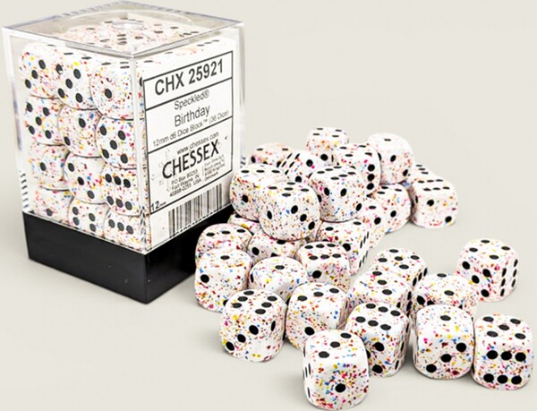 Chessex Dés 36d6 12mm Speckled birthday 601982075880
