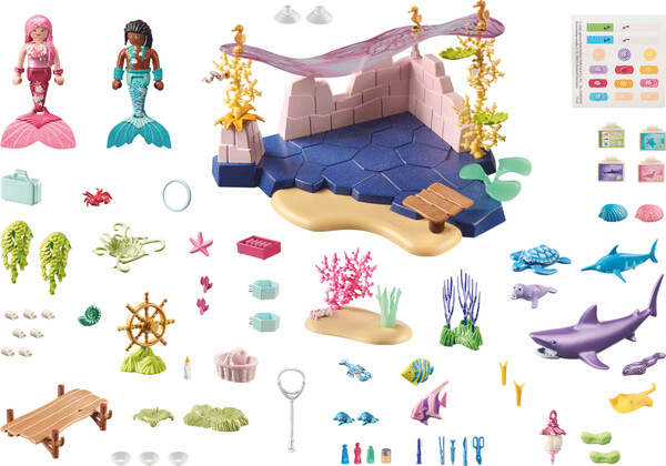 Playmobil Playmobil 71499 Centre de soins des sirenes pour animaux marins 4008789714992