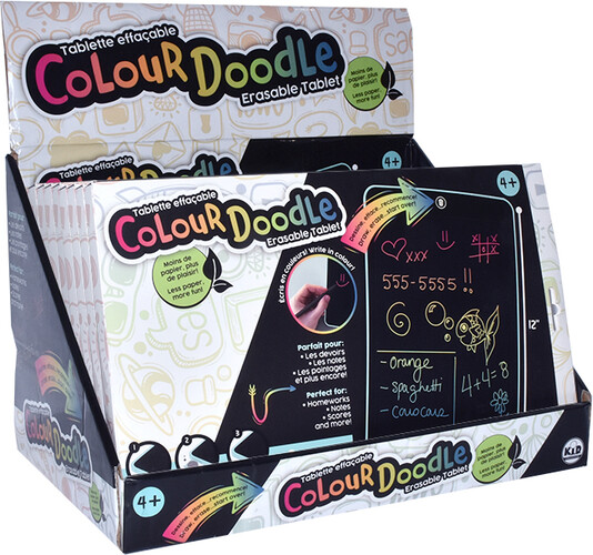 Tablette effaçable Colour Doodle 12'' 629270810142