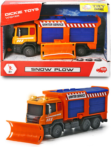 Dickie Toys Camion chasse-neige Scania Sons et lumières 19cm 4006333070013