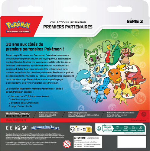 Pokémon Pokemon First partner illustration collection - series 3 (francais) 196214141612