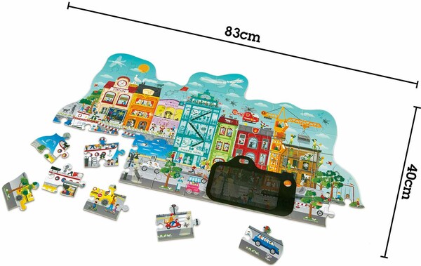 Hape Casse-tête Animated city puzzle 6943478026995