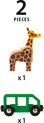 Brio Train Brio Train en bois Wagon Girafe 33724 7312350337242
