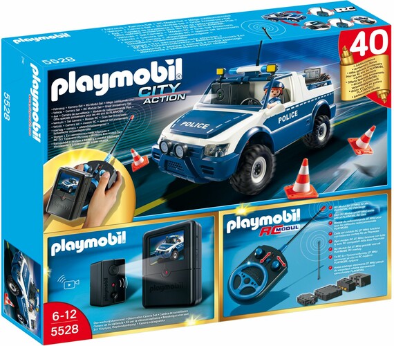 Playmobil Playmobil 5528 Camion 4x4 de police radiocommandé (RC) avec caméra (juil 2014) 4008789055286