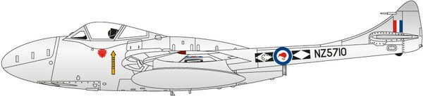 Airfix Modèle à coller avion De Havilland Vampire T11 1/72 5014429552045