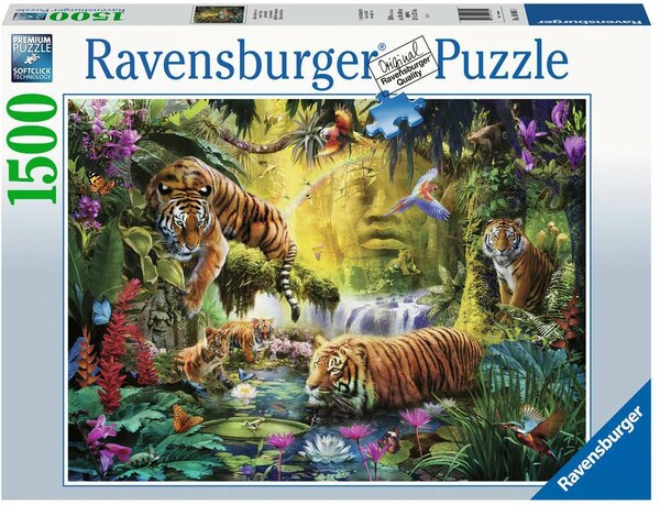 Ravensburger Casse-tête 1500 Tigre plan d'eau 4005556160051