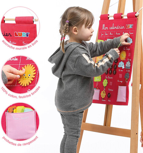 LUDI Calendrier d'apprentissage rose (fr) 3550839920958
