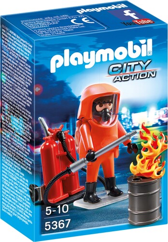 Playmobil Playmobil 5367 Pompier avec combinaison de feu (juin 2015) 4008789053671