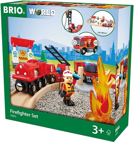 Brio Train Brio Train en bois Circuit pompier lutte contre le feu 33815 7312350338157