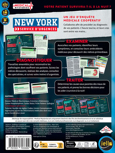 iello Medical Mysteries (fr) New-York Service d'Urgences 3701551703309