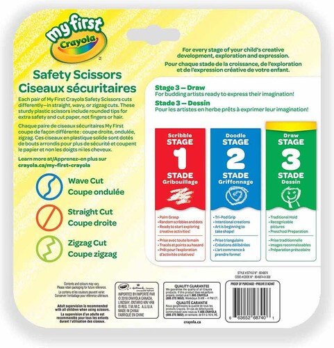 Crayola Ciseaux sécuritaires ensemble de 3 063652687401
