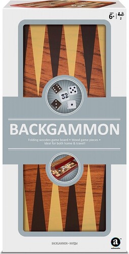 Embassador Jeu backgammon en bois portatif (fr/en) 4897049304574