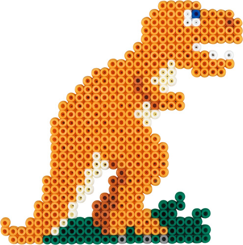 Hama Hama Midi Boîte le monde des dinosaures 2000 perles et 1 plaque 3434 028178034344