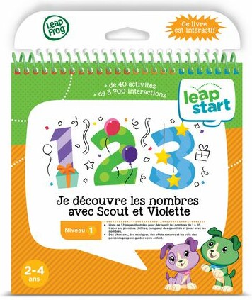 LeapFrog LeapStart - Livre éducatif (Niveau 1) Je découvre les nombres avec Scout et Violette (fr) 3417764807023