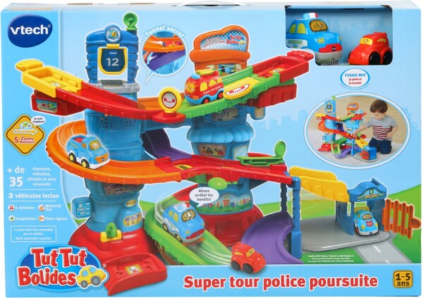VTech VTech Tut Tut Bolides Super tour police poursuite avec Candice SOS police et Clément le p'tit brigand (fr) 3417765129063