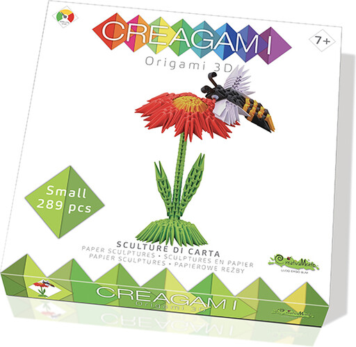 CreativaMente Creagami Fleur et abeille 243 pcs Origami 3D 8032591788144