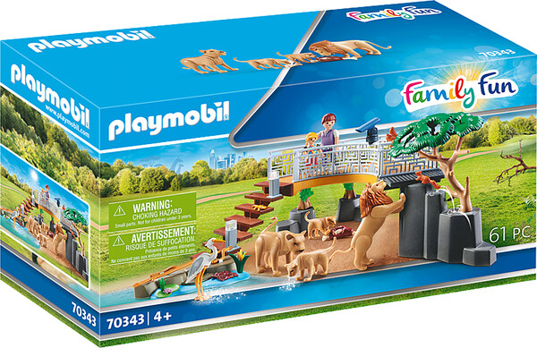 Playmobil Playmobil 70343 Famille de lions et vegetation (mars 2021) 4008789703439