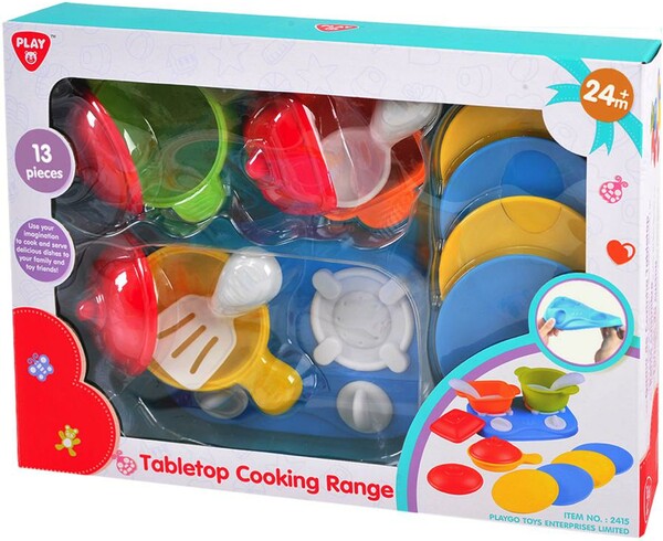 Playgo Toys Cuisinière de table, batterie de cuisine 191162024154