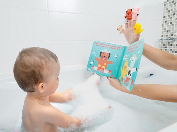 LUDI Livre de bain avec 5 marionnettes (fr) 3550833400173