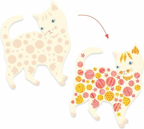 Djeco Créer avec du papier Les jolis chats d’Elodie (fr/en) 3070900000797