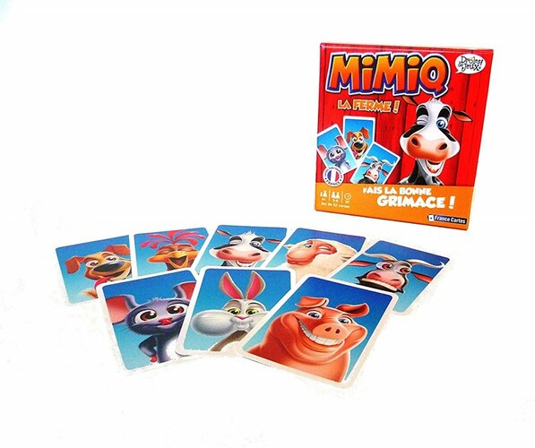 France Cartes Mimiq a la ferme - Fais la bonne grimace - 54 cartes 5414301524724