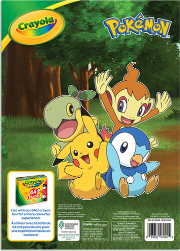 Pokémon Livre à colorier 48 pages Pokemon 063652079404
