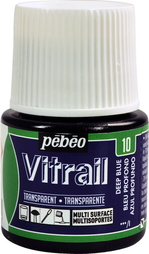 pébéo Peinture vitrail 45ml bleu profond 10 3167860097919