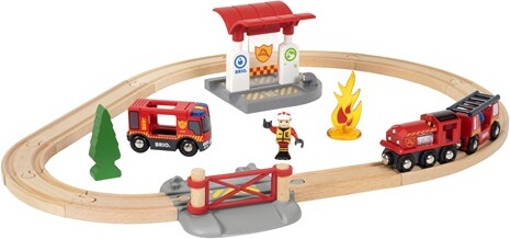 BRIO Brio Train en bois Circuit pompier lutte contre le feu 33815 7312350338157