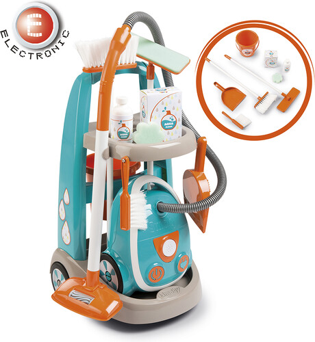 Smoby Chariot ménager - Aspirateur et accessoires 3032163303091