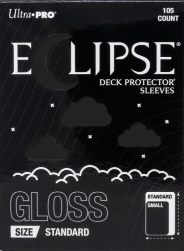 Ultra PRO Protecteurs de cartes Standard Eclipse PRO-Gloss Noir 105ct 074427167004