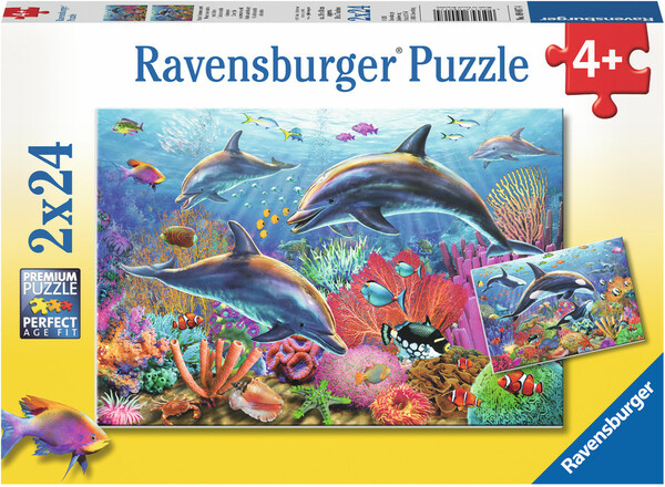 Ravensburger Casse-tête 24x2 Monde sous-marin multicolore 4005556090174