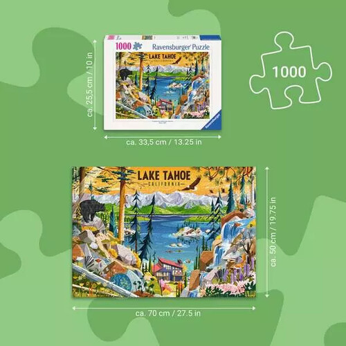 Ravensburger casse-tête Casse-tête 1000 Lac sacré Tahoe 4005555018483