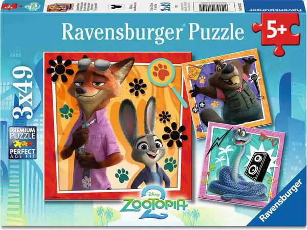 Ravensburger casse-tête Casse-tête 49x3 Disney Zootopie 4005555043690