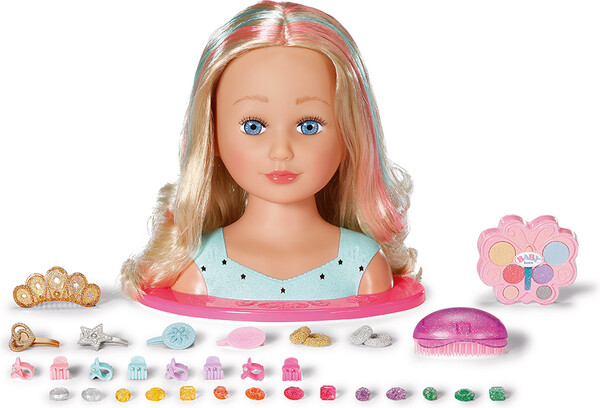 Zapf Creation Baby Born - tête à coiffer 30 accessoires 4001167540381