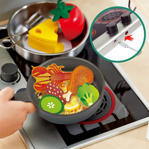 Hape Deluxe kitchen w/fun fan stove 6943478032699