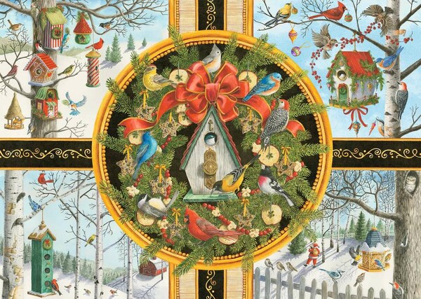 Ravensburger casse-tete Casse-tête 500 Les oiseaux de Noël 4005556168354