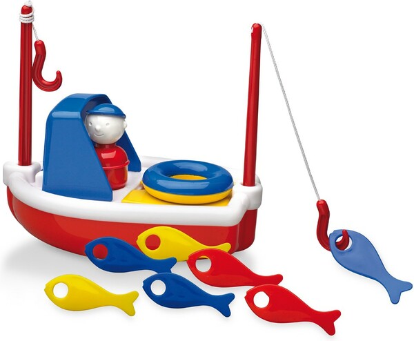 Ambi Toys Bateau de pêche et poissons pour le bain 5011979573438