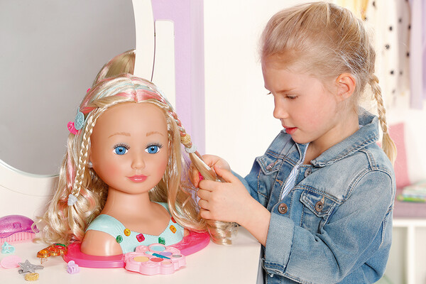 Zapf Creation Baby Born - tête à coiffer 30 accessoires 4001167540381