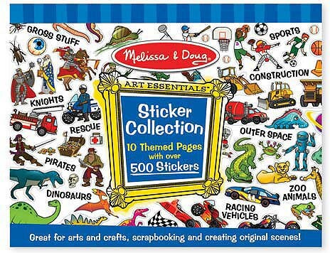 Melissa & Doug Bloc d'autocollants bleu Melissa & Doug 4246 000772042468