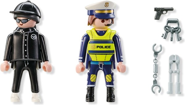 Playmobil Playmobil 71804 Duo Policier et bandit avec menottes et acessoires 4008789718044