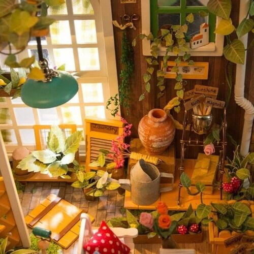 Robotime Mini maison à construire - Miller's Garden 6946785164008