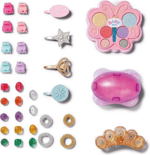 Zapf Creation Baby Born - tête à coiffer 30 accessoires 4001167540381