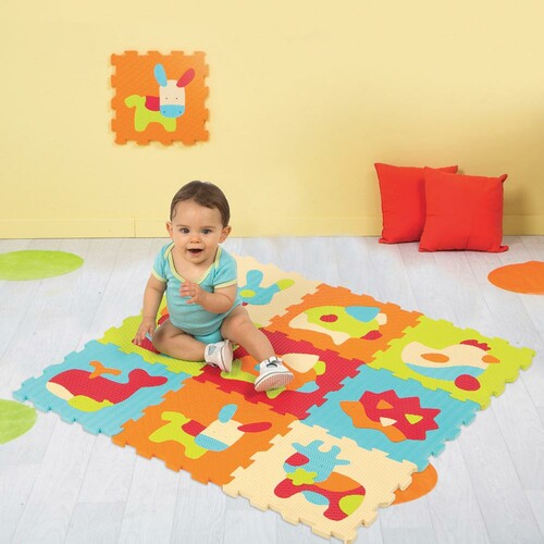 LUDI LUDI - Tapis casse-tête tuiles en mousse animaux 3550833100059