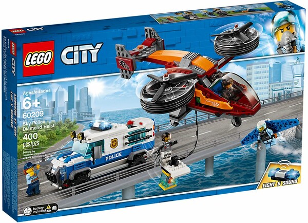 LEGO LEGO 60209 City La police du ciel et le vol de diamant 673419303897