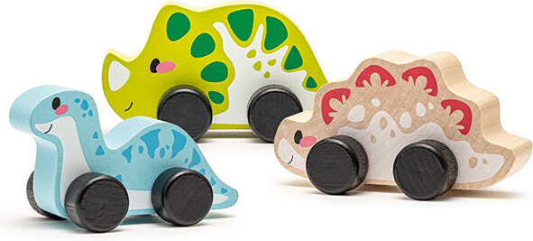 Cubika Ensemble de jouets en bois - Dinos joyeux 4823056515597