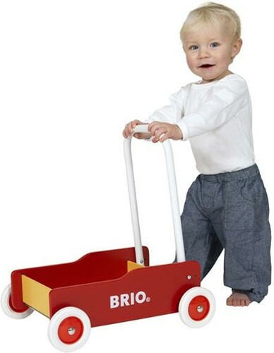 BRIO Brio Jouet 31350 Chariot de marche rouge et jaune 7312350313505